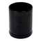 Edge Collection - 5" x 5" x 6" - Black - Ceramic Candle Jar Warmer with Inspirational Design - 1 Piece